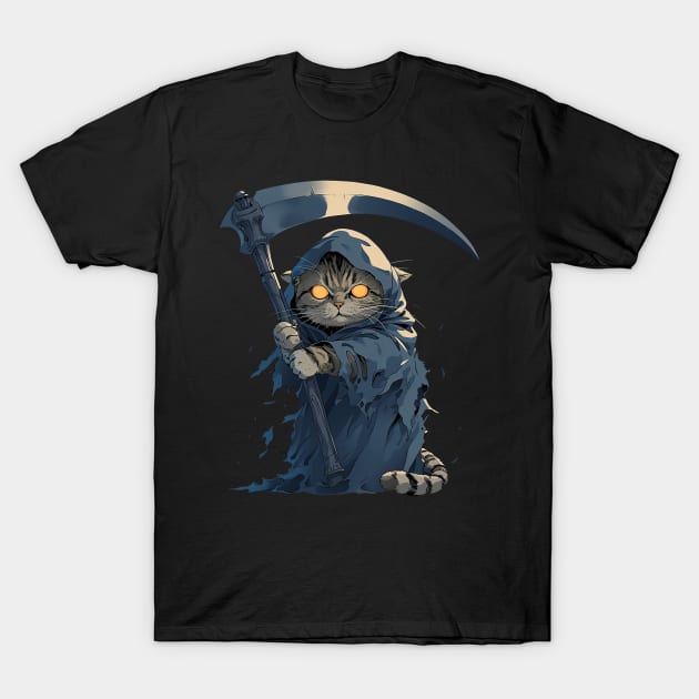 cat as  reaper T-Shirt by retinac 